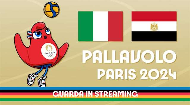 Olimpiadi: guarda in streaming Italia-Egitto, pallavolo maschile