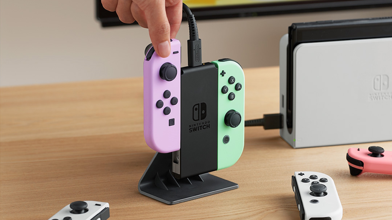Nintendo ha annunciato la base per la ricarica dei Joy-Con della Switch attuale