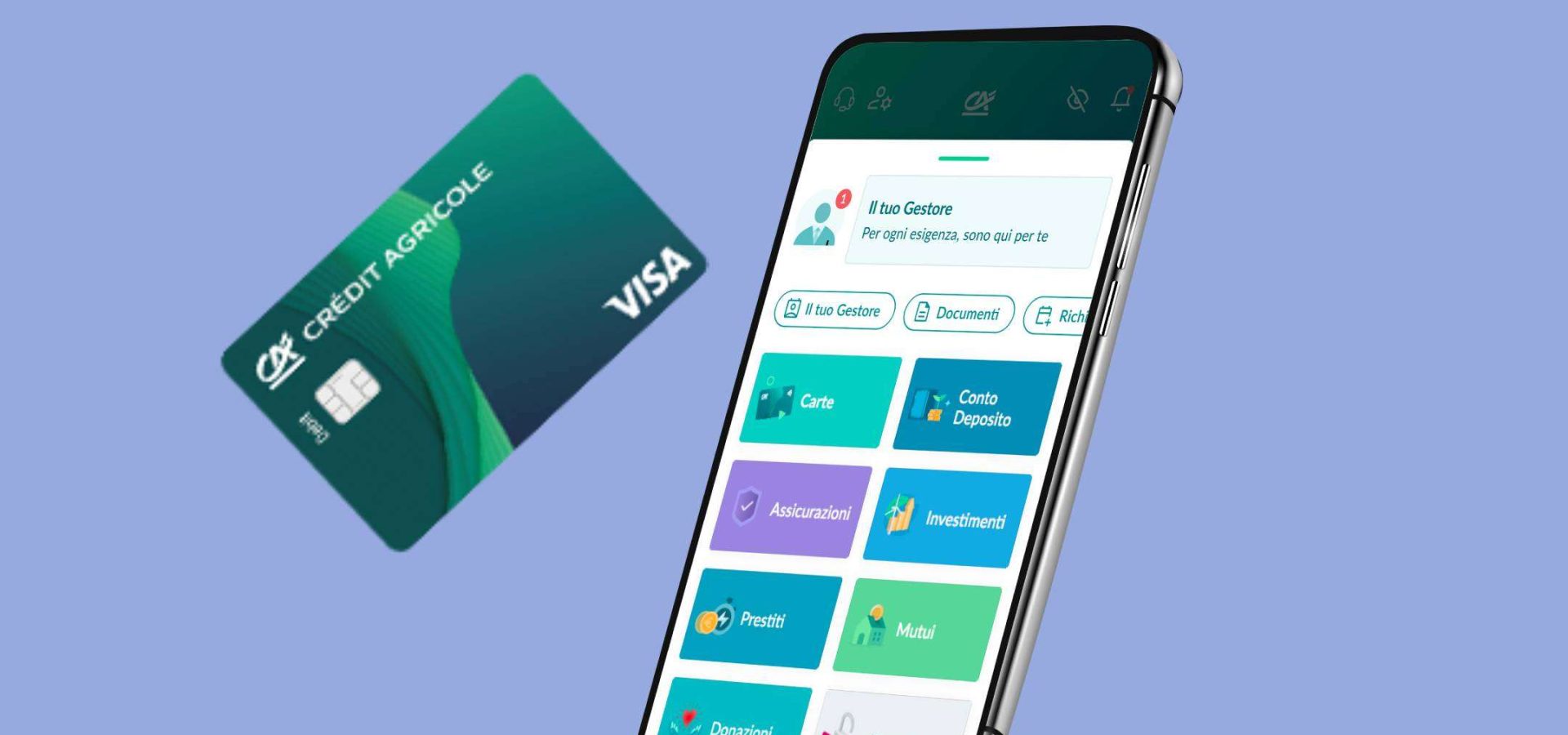 apri conto Crédit Agricole per averli