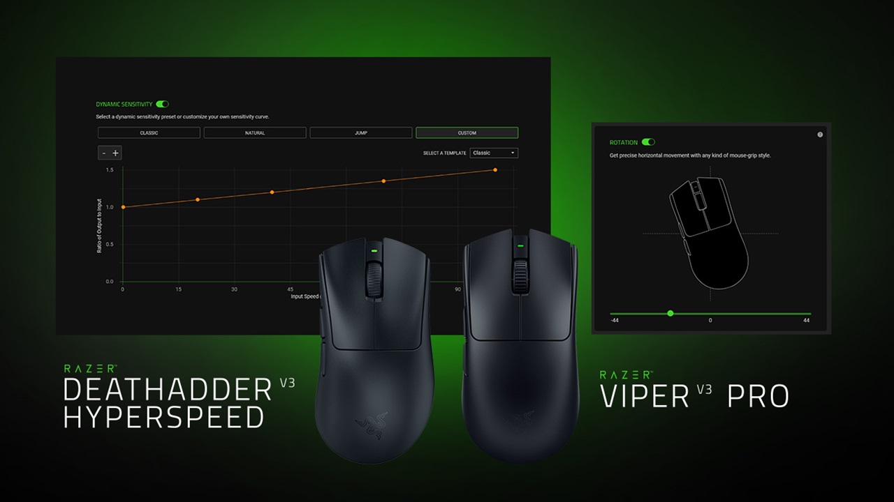 Razer Rotation e Dynamic Sensitivity: due nuovi funzioni per massimizzare il controllo del mouse