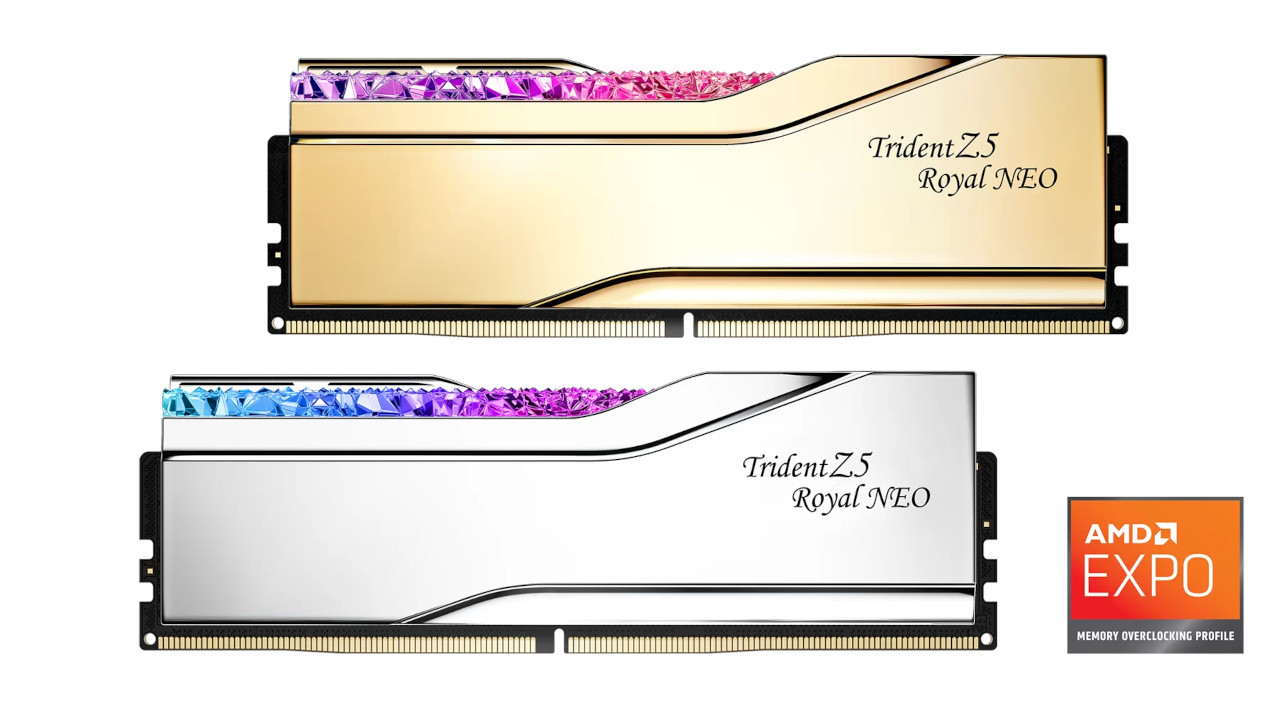Trident Z5 Royal Neo fino a DDR5-8000, ecco le nuove RAM G.Skill pronte per i Ryzen 9000