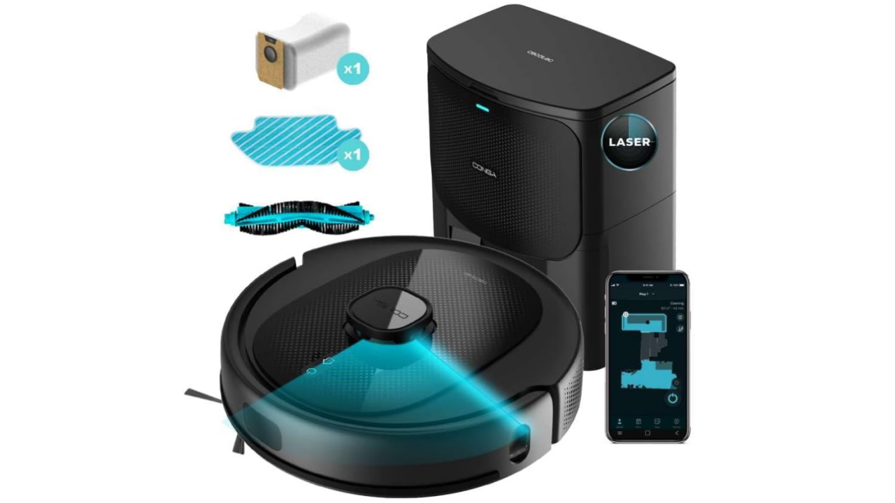 Robot aspirapolvere di Cecotec imbattibile: 7000 Pa, stazione di svuotamento, ma costa solo 160€!