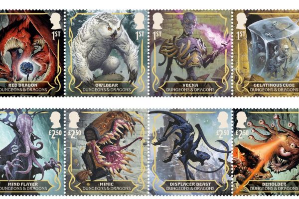 Dungeons and Dragons, i francobolli delle poste britanniche
