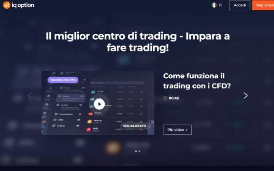 Corso di trading IQ Option