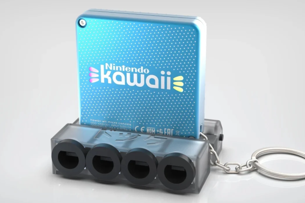 Una Nintendo Wii piccola come un portachiavi