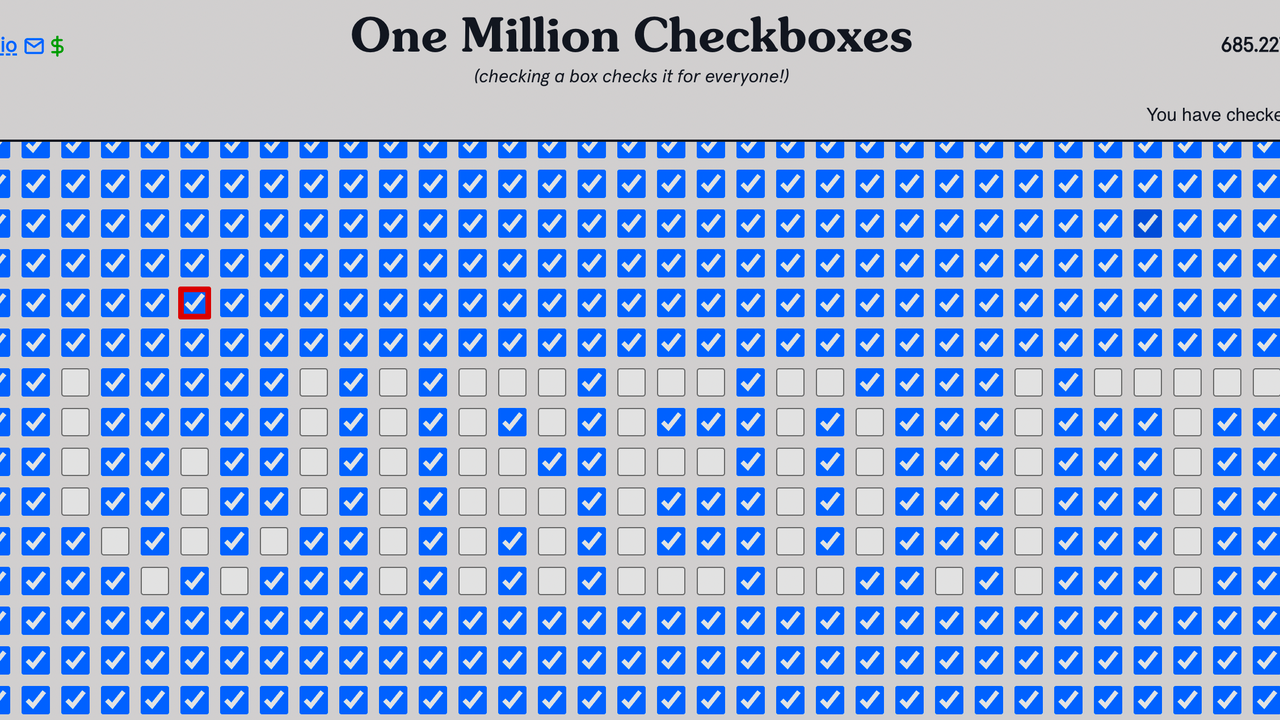 One Million Boxes, il gioco più inutile e appassionante del momento