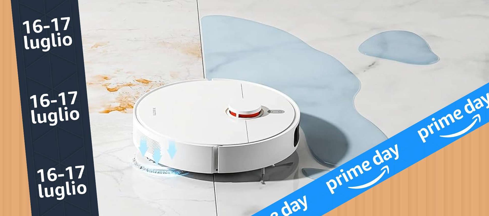 Casa sempre pulita con il robot Xiaomi in SCONTO al Prime Day