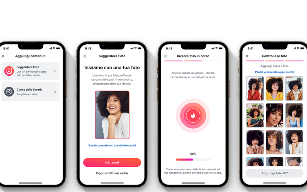 Tinder, ora è l’AI che seleziona le migliori foto da inserire nel profilo
