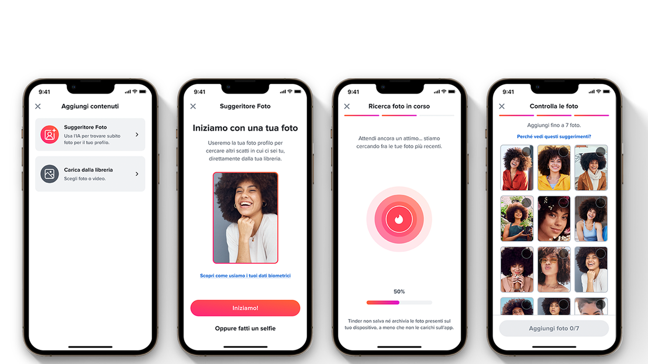 Tinder, ora è l’AI che seleziona le migliori foto da inserire nel profilo
