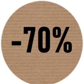 Etichette adesive Kraft 3,5 cm, sconto -70% (300 pezzi)