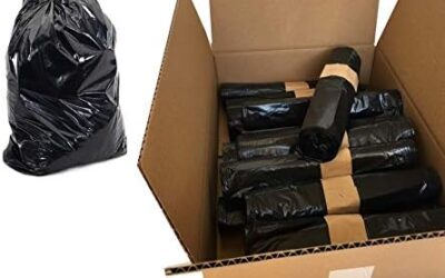 SCONTO 15% – SACCHI SPAZZATURA NERI IN PLASTICA PE-LD Cm 70×110 (110 litri) – SCATOLA DA 300 SACCHETTI