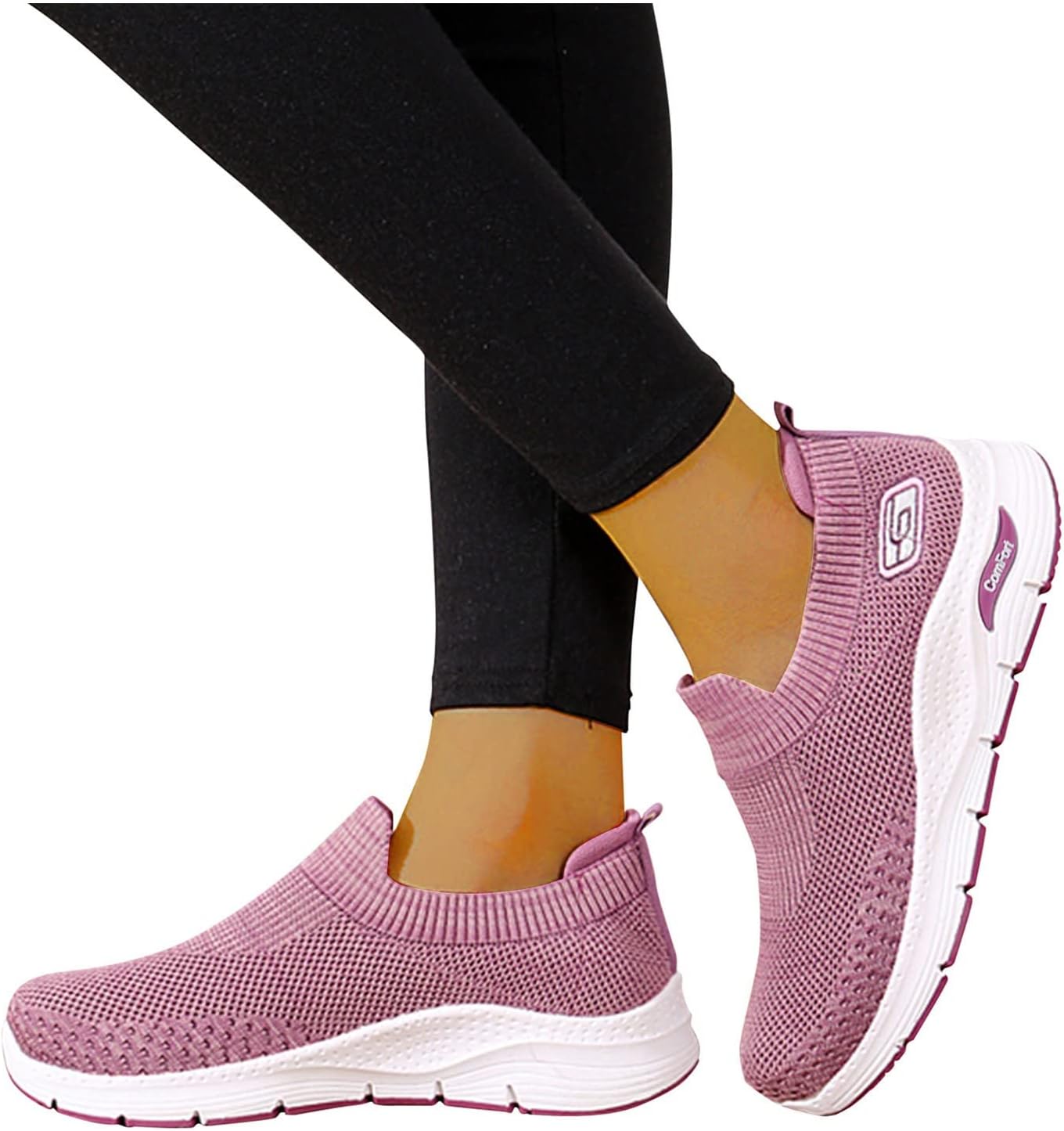 Sneakers Donna Trail Trekking Comode Scarpe Running Respirabile Leggero Eleganti Scarpe da Corsa Sneakers Offerta Mesh Senza Lacci Scarpe Sportive Scarpe Ginnastica Fitness Casual