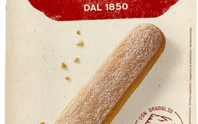 Forno Bonomi Savoiardi, biscotti preparati con uova fresche allevate a terra, ideali per tiramisù, per uno snack goloso e light. Confezione da 400g