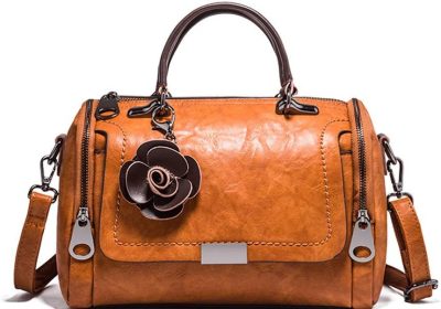 BUKESIYI Donna Borse a Tracoll Borsa a Mano Firmate Borse a Spalla 2023 PU Pelle CCIT77277 Marrone V1