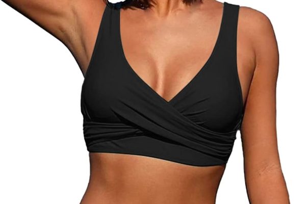 Generico 2023 Donna New Split Wrap Lace Up Hollow out Bikini Tinta Unita Sexy Bikini a Vita Alta di Vendita Rapida Imbottitura Bikini