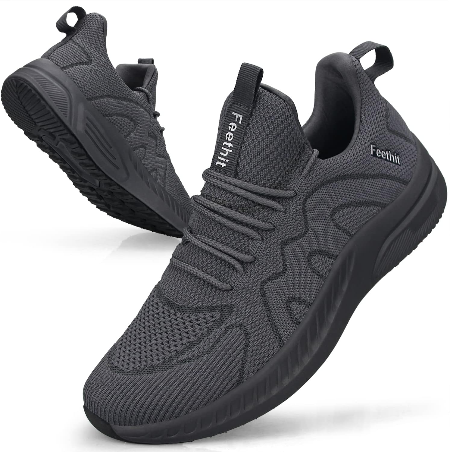 Feethit Sneakers Uomo Scarpe Running Corsa Ginnastica Camminata Casual Jogging Trekking Tennis Outdoor Fitness Sportive Palestra Scarpe da Lavoro Comode Leggere Traspiranti