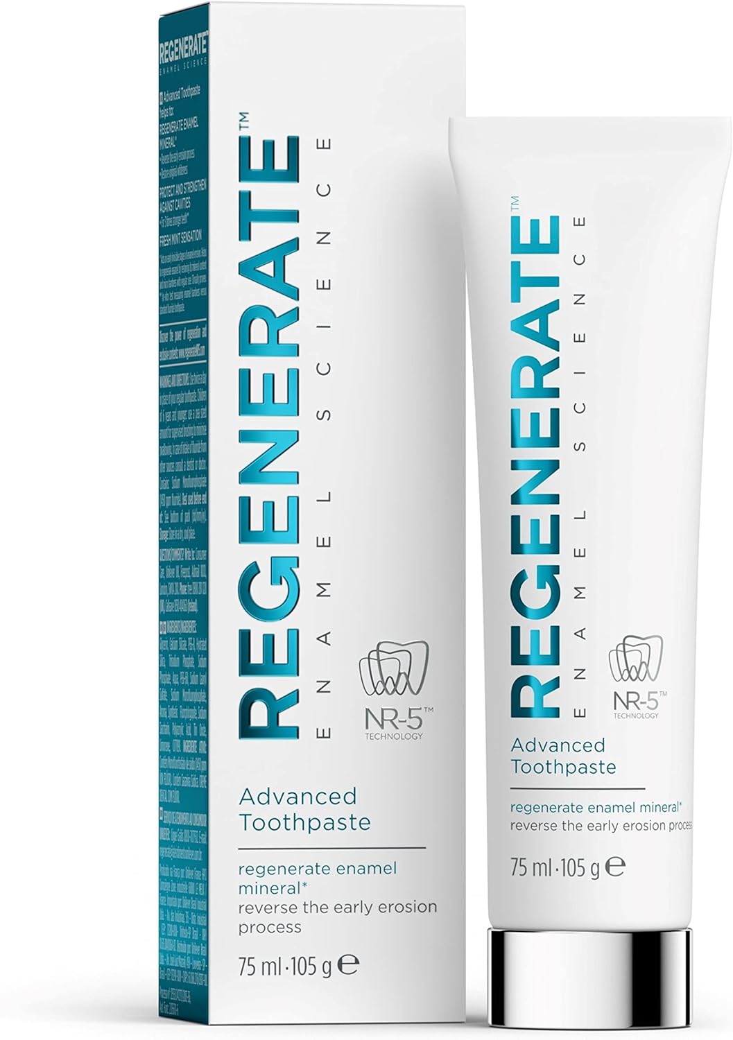 Regenerate ENAMEL SCIENCE Regenerate Dentifricio Avanzato per rigenerare lo smalto dentale, consistenza ricca, aroma menta, 75ml