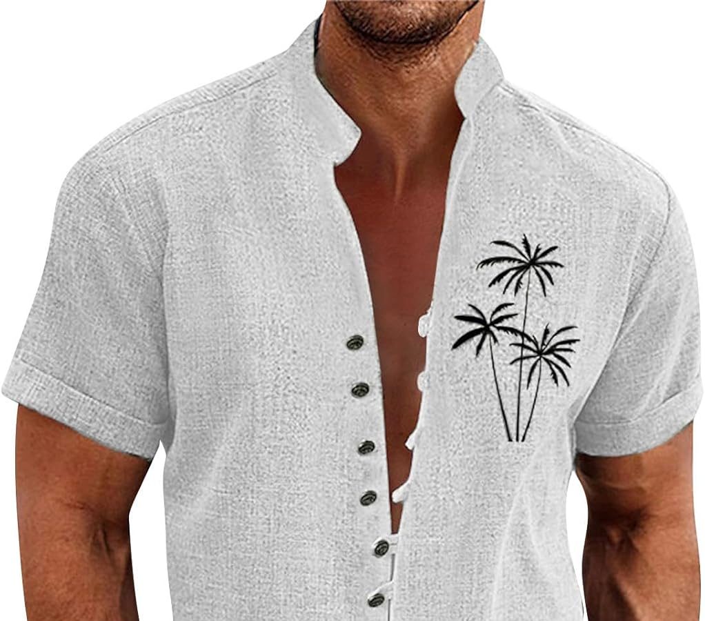 GDGTBNH Top Uomo Estivo Casuale Esterno Camicia Manica Corta Taglia Grossa Freddo Modellato Maglia Sciolto