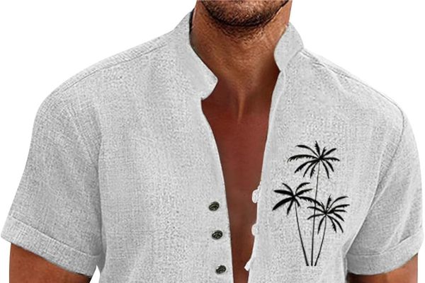 GDGTBNH Top Uomo Estivo Casuale Esterno Camicia Manica Corta Taglia Grossa Freddo Modellato Maglia Sciolto