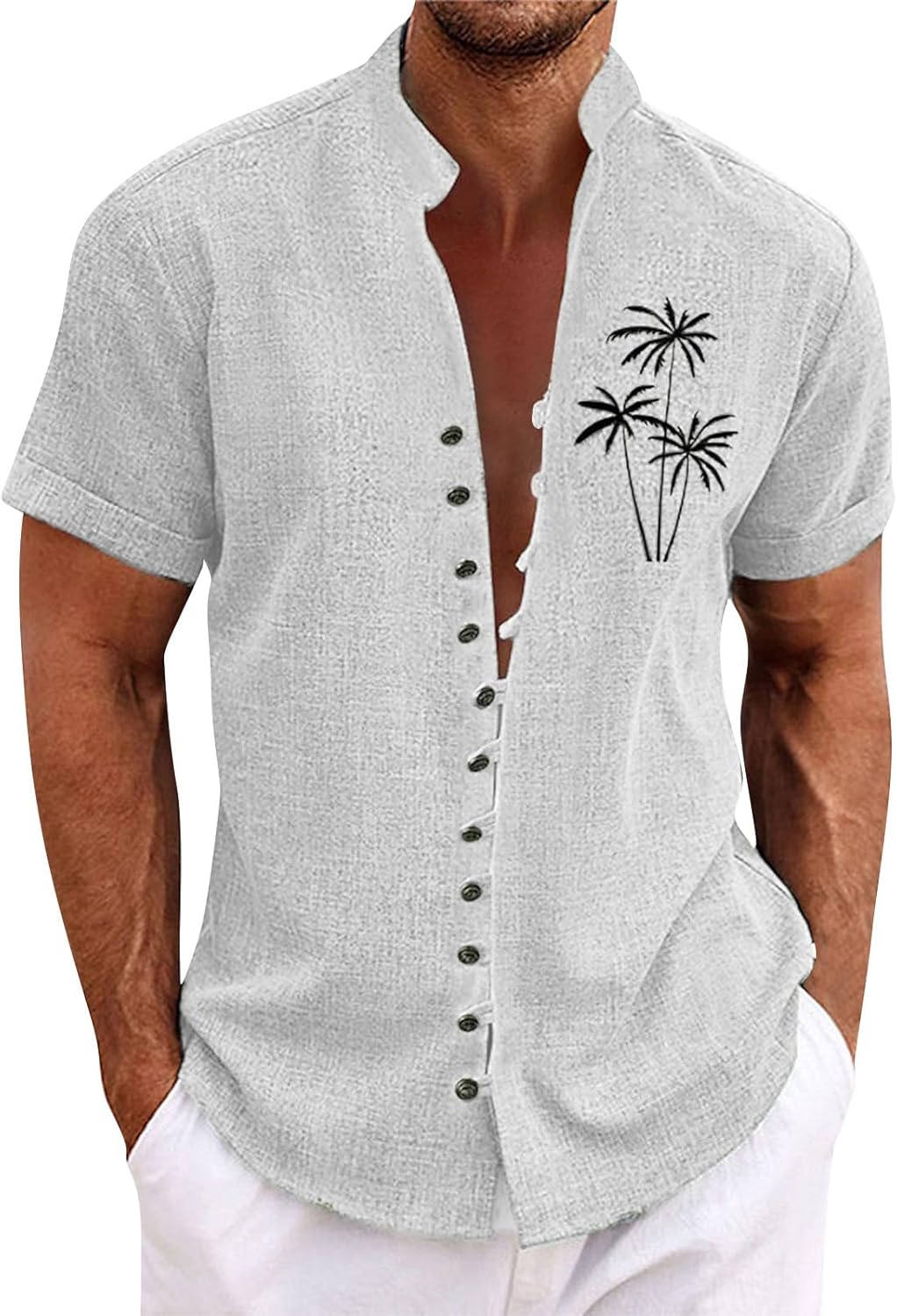 GDGTBNH Top Uomo Estivo Casuale Esterno Camicia Manica Corta Taglia Grossa Freddo Modellato Maglia Sciolto