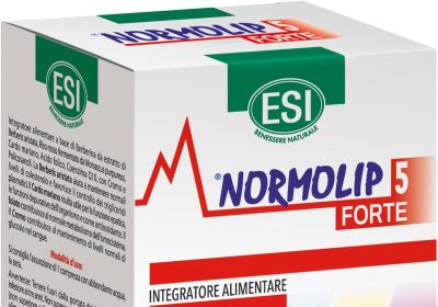 ESI – Normolip 5 Forte, Integratore Alimentare con Berberis, Contribuisce ai Normali Livelli di Colesterolo e Trigliceridi e alla Funzionalità Cardiovascolare, Senza Glutine, 60 Compresse