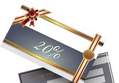 Buoni Sconto 20%-50%: Per Estetiste, Parrucchieri, SPA – 100 Coupon Personalizzabili, Carta di Lusso – Premia la Fedeltà dei Tuoi Clienti! (Design 9, 20%)