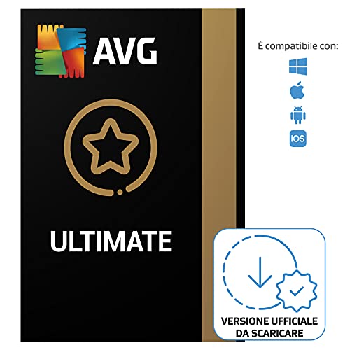 AVG Ultimate 2024 – Antivirus in combinazione con AVG Secure VPN e AVG TuneUp per velocizzare il PC – Download | 10 Dispositivo | 1 Anno | PC/Mac | Codice d’attivazione via email