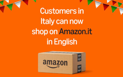 Amazon.it apre le porte a chi non parla italiano: adesso parla anche inglese