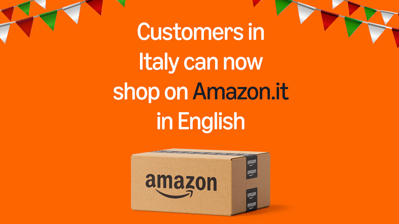 Amazon.it apre le porte a chi non parla italiano: adesso parla anche inglese