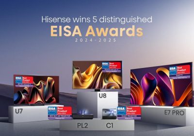 Hisense conquista l'EISA: riconoscimenti per TV e proiettori all'avanguardia