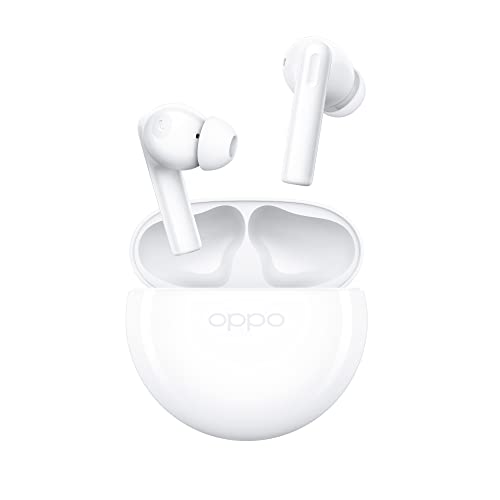 OPPO Enco Buds2, Auricolari True Wireless, Bluetooth 5.2, in-ear, Noise Reduction, Comandi Touch, Batteria ricaricabile, Audio Binaurale, Suono Nitido, Gaming Mode, [Versione Italiana], Bianchi