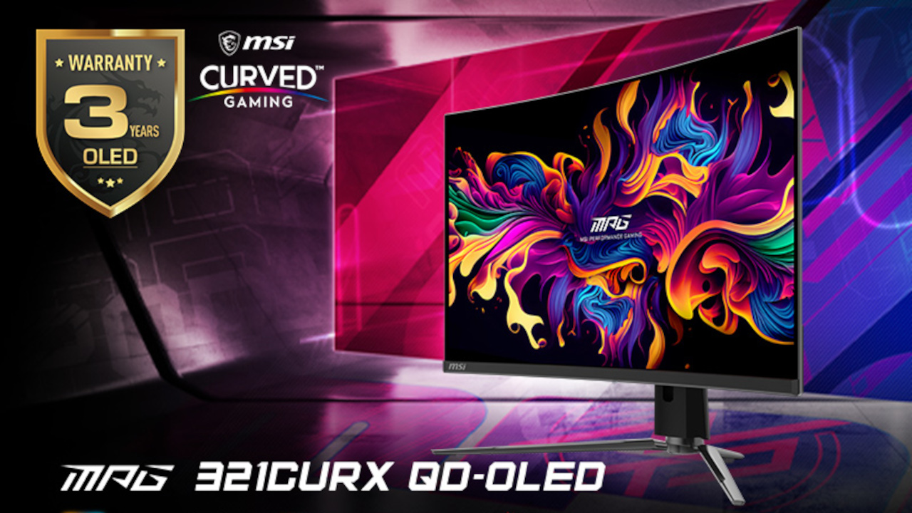 MPG 321CURX QD-OLED, il primo monitor gaming curvo QD-OLED da 32 pollici a 240 Hz di MSI