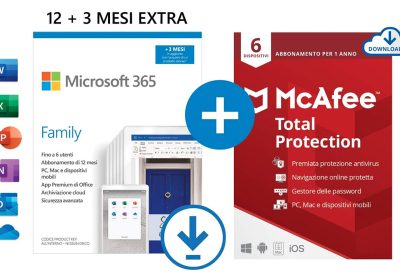 Microsoft 365 Family in svendita a 45,99€ su Amazon: 6 utenze e 1TB in cloud ciascuno, per 12 mesi, 49,99€ la versione box