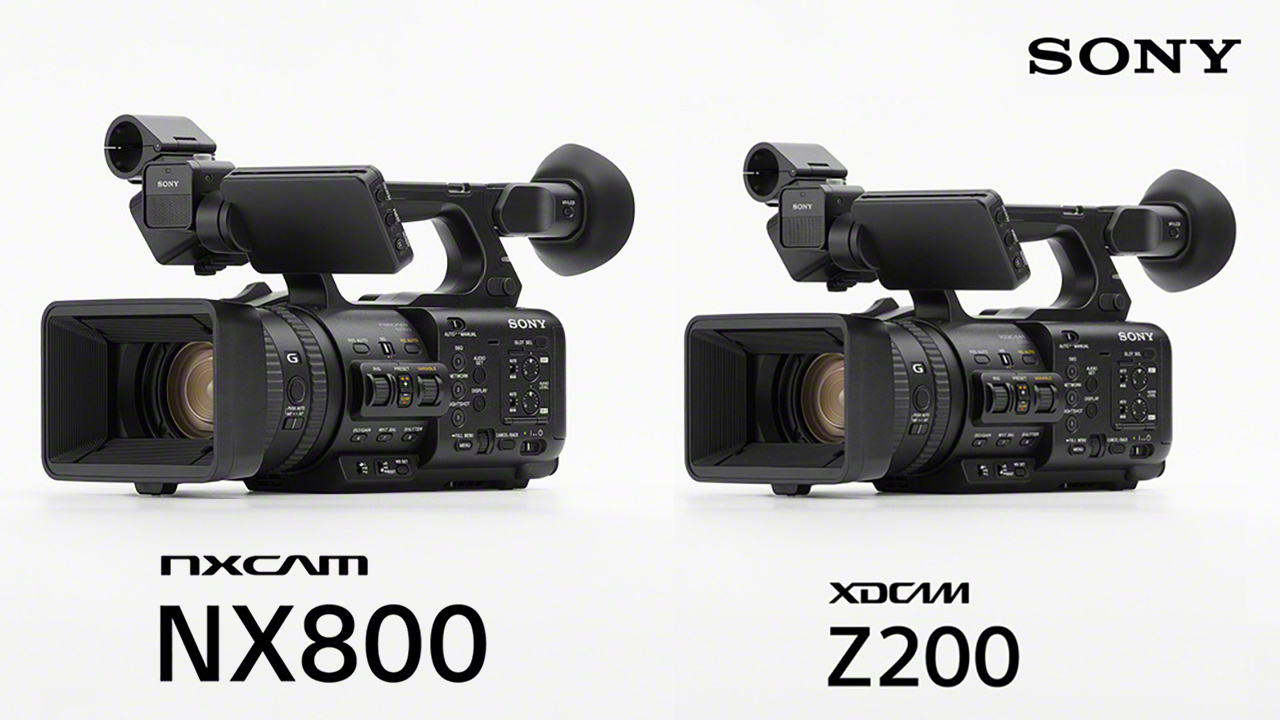 Nuove videocamere professionali Sony HXR-NX800 e PXW-Z200 con zoom 20x e sensore da 1 pollice