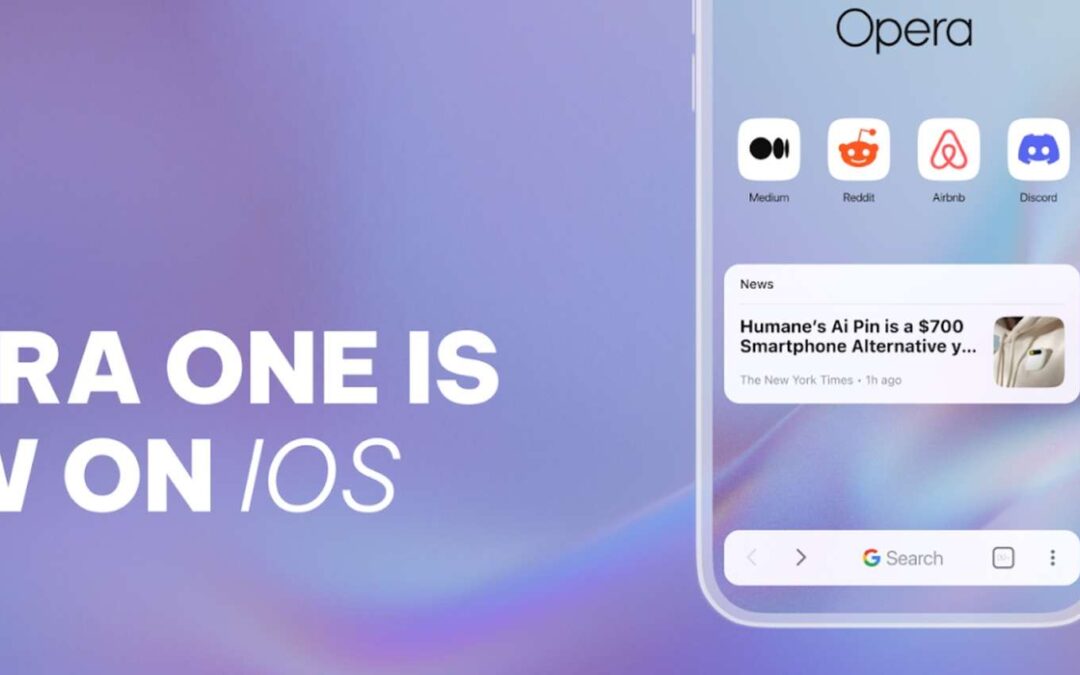 Opera One arriva su iOS con l’assistente IA Aria