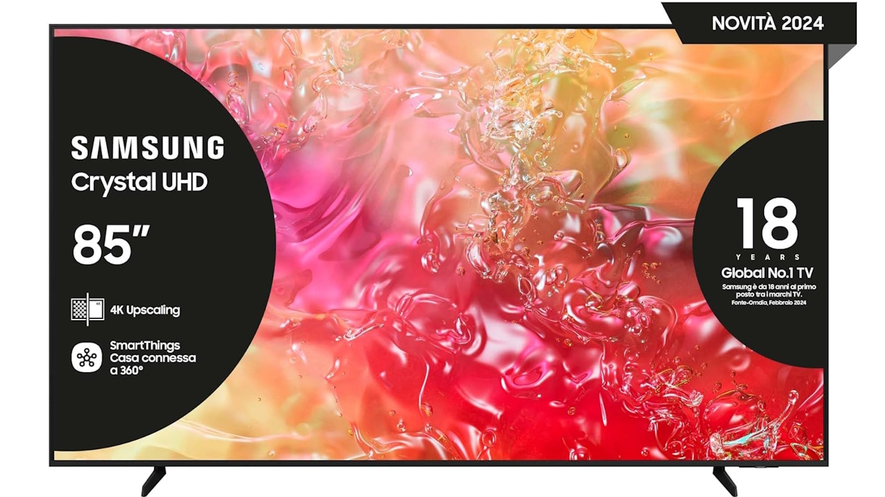 Questo Smart TV Samsung da 85 pollici costava più di 1.600 euro solo pochi giorni fa, ora meno di 800€