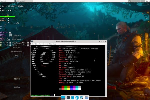 The Witcher 3 giocato con una Radeon RX 5500 XT e…un processore RISC-V