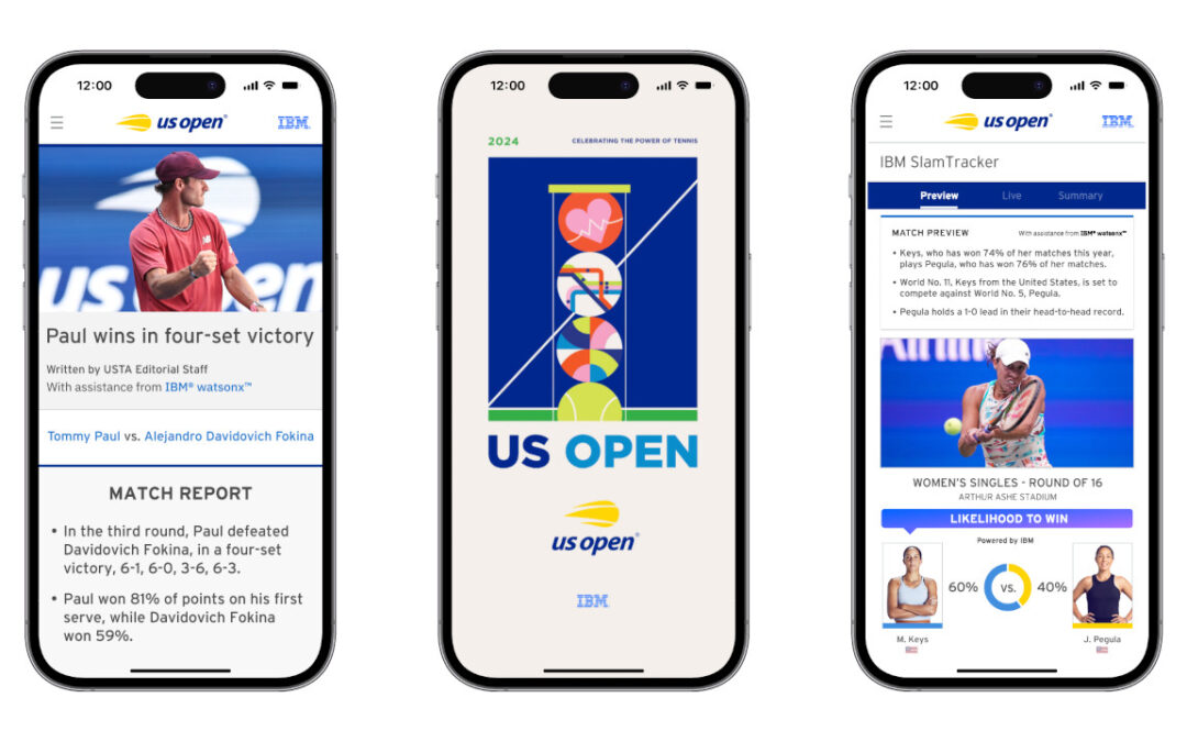 US Open 2024 sempre più coinvolgenti grazie alle funzionalità di IA basate sulla tecnologia watsonx di IBM