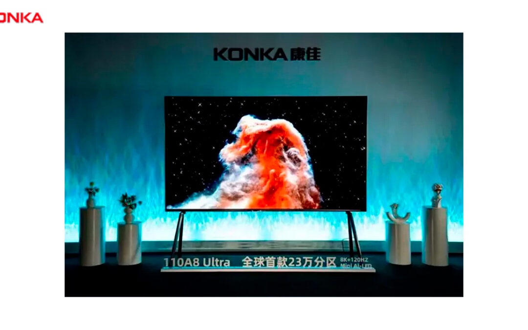 Volete ancora più Mini LED? Konka mostra un TV 8K da 110 pollici con 230.000 zone