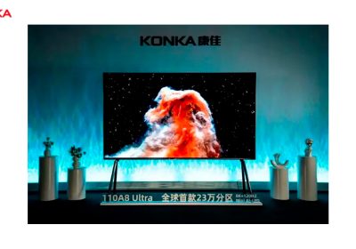 Volete ancora più Mini LED? Konka mostra un TV 8K da 110 pollici con 230.000 zone