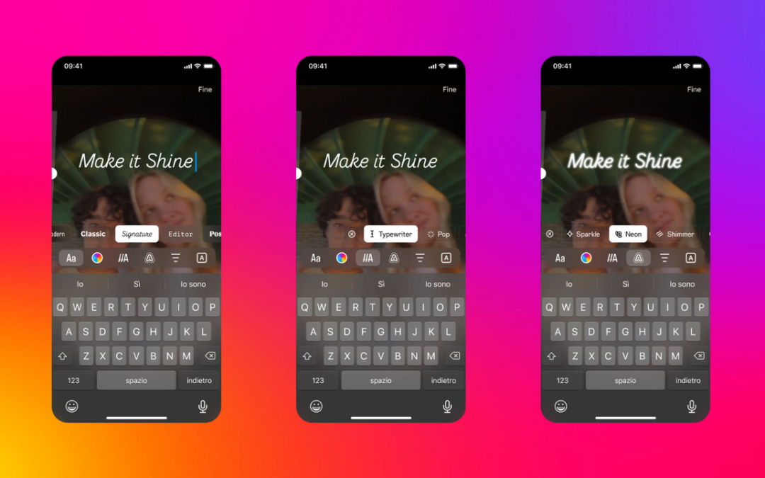 Su Instagram ora puoi scrivere e mettere adesivi sulle foto di post e caroselli