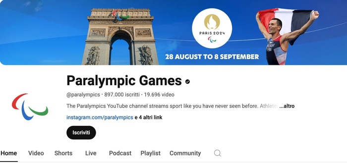 Paralimpiadi Parigi 2024: Segui la diretta delle gare su YouTube – Web & Social