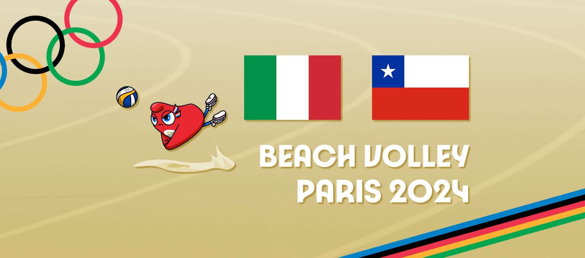 Olimpiadi, beach volley maschile: guarda Italia-Cile in streaming