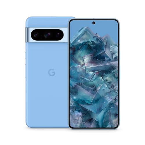 Google Pixel 8 Pro – Smartphone Android sbloccato con teleobiettivo, batteria con 24 ore di autonomia e display Super Actua – Azzurro cielo, 256GB