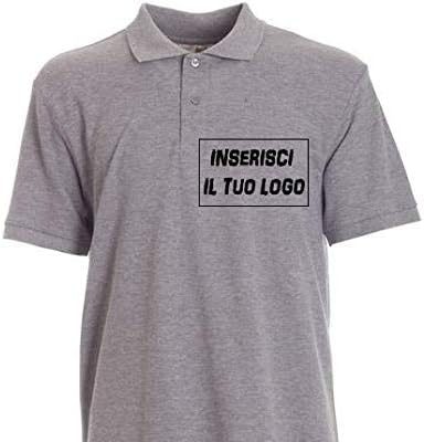 Generico Polo Uomo, 1 Pezzo, con Ricamo Personalizzato Vostra Scelta Logo Solo Caratteri Vostra Azienda. Sconti quantità. Ricamata con Vostro Logo