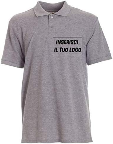 Generico Polo Uomo, 1 Pezzo, con Ricamo Personalizzato Vostra Scelta Logo Solo Caratteri Vostra Azienda. Sconti quantità. Ricamata con Vostro Logo