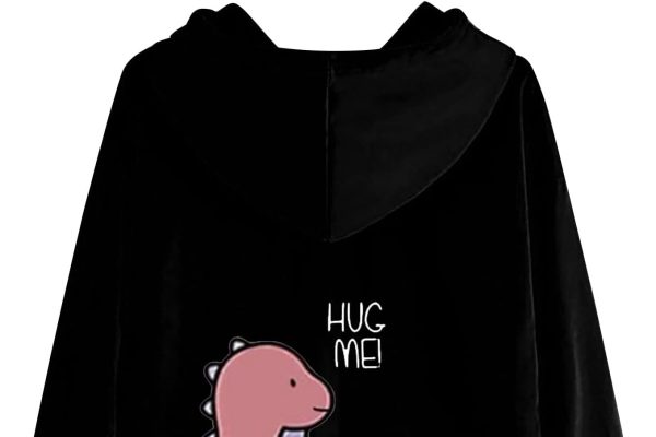 Generico Giacca Running Donna Invernale Felpe Donna Sconti Felpa con Cappuccio Allentata con Stampa Carina da Uomo e da Donna Felpa con Cappuccio e Felpa con Felpa Donna con Cappuccio Plain