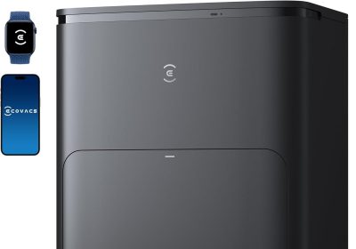 ECOVACS T30S PRO Robot Aspirapolvere Lavapavimenti, 11000Pa, Tecnologia Antigroviglio, TruEdge™ Adaptive Edge Mopping, Lavaggio con Acqua Calda, Svuotamento Automatico, Evitamento Ostacoli con AI