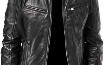 Generico Giacca Uomo, Giubbotto in Vera Pelle Bovina Soffice e Resistente Giacca in vera pelle bovina da uomo vintage Giacca Da Moto Uomo Giacca Vera Pelle Uomo Marrone Per lavoro/festa