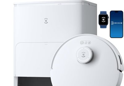 ECOVACS DEEBOT T30S Robot Lavapavimenti e Aspirapolvere, 11000Pa, Anti-grovigli, TruEdge™ Taglio Adattivo Bordi, Lavaggio Mocio ad Acqua Calda a 70°C, Sollevamento Mop 9mm, Evitamento Degli Ostacoli